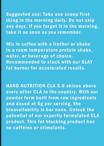 NEW 30 DAY SUPPLY CLA 5.0 Natural Abdominal Fat Blocker (Stimulant Free)