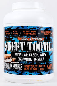 Sweet Tooth Casein: Cinnamon Roll, Cookies N Cream, Candy Craze, Banana, & S'mores
